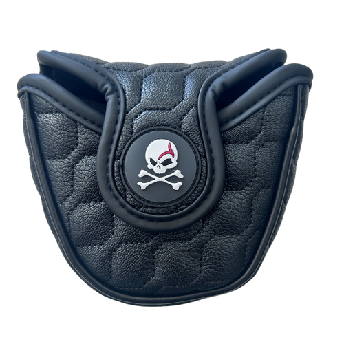 Golf Putter Cover Mallet Putter - Studded Skull