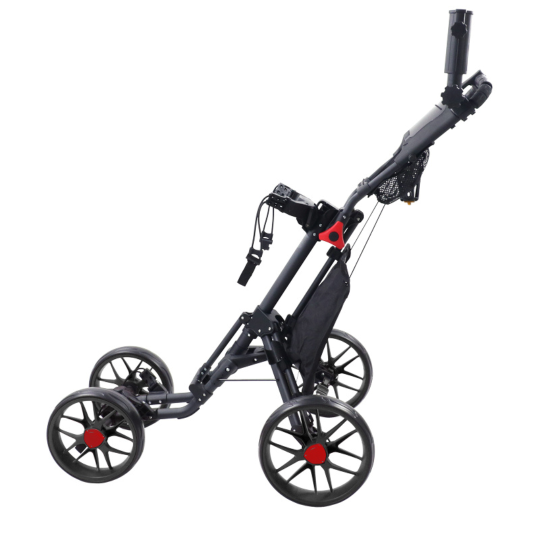 ParShark Golf Trundler 4 Wheel Umbrella Holder - Stealth