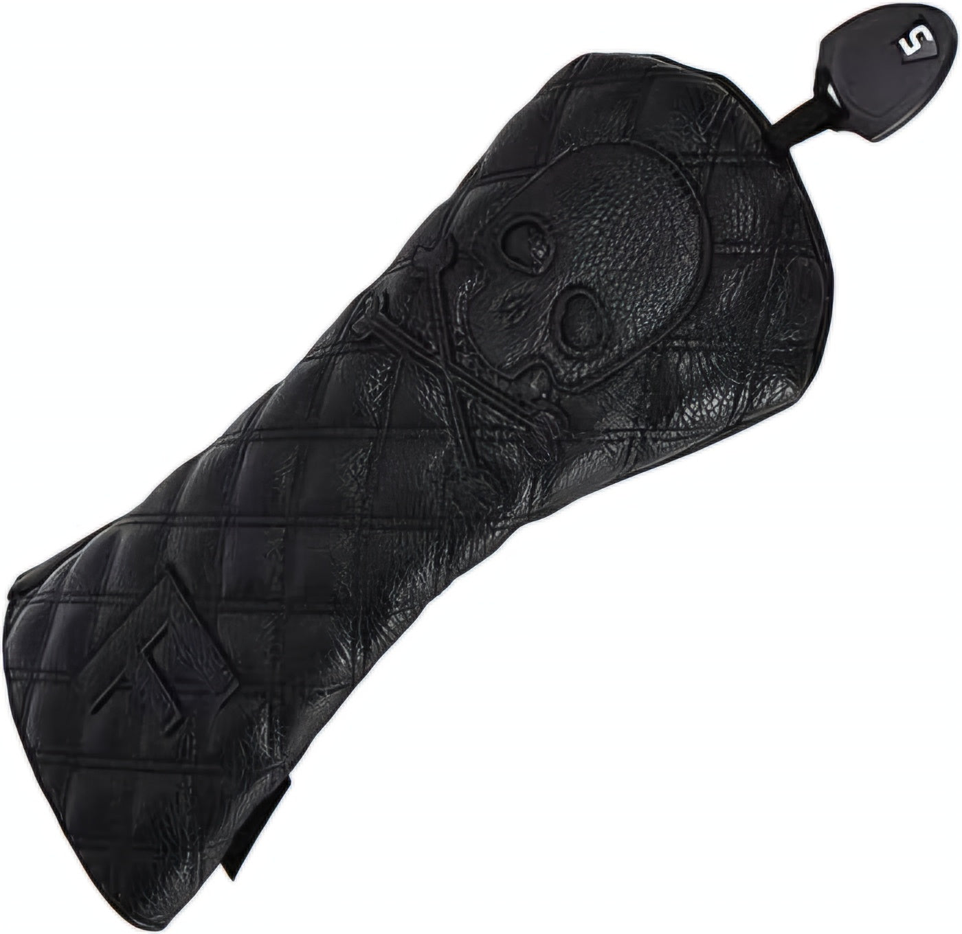 Golf Fairway 3 Wood 5 Wood Cover Quilted Black skull