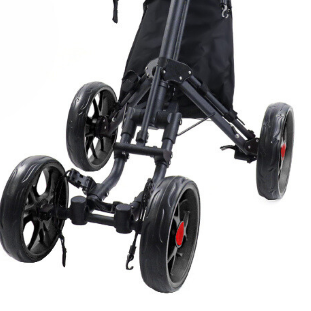 ParShark Golf Trundler 4 Wheel Umbrella Holder - Stealth
