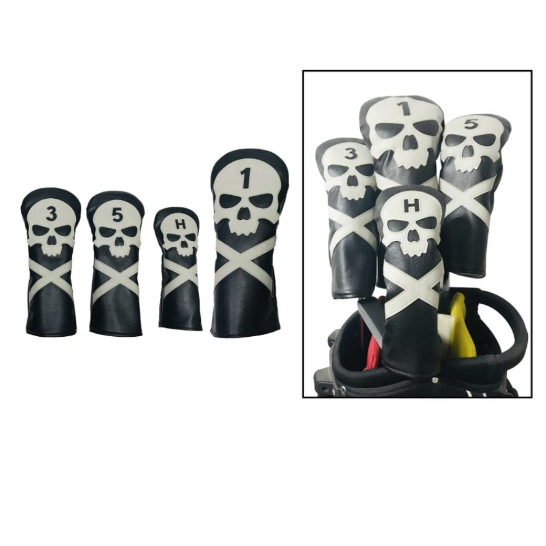 Golf 3 Wood HeadCover - Pirate Skulls