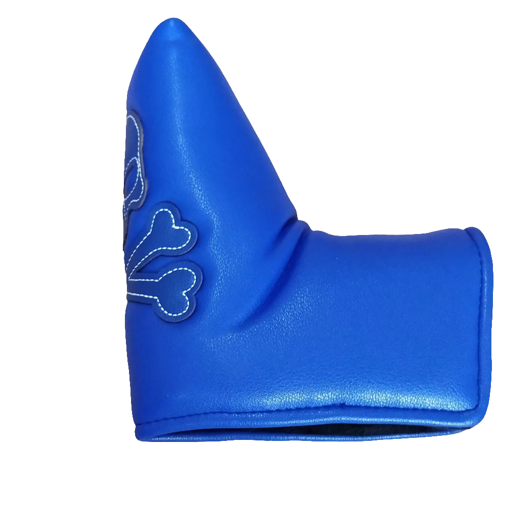 Golf Putter Cover Blade Putter - Blue skull