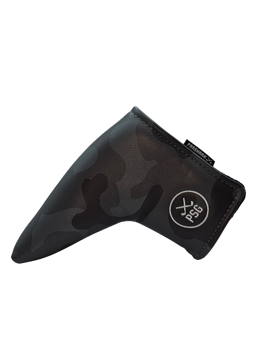 ParShark Recon Grey Camo Blade Putter Headcover - Magnetic Closure