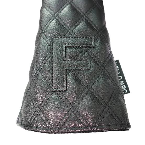 Golf Fairway 3 Wood 5 Wood Cover Quilted Black skull