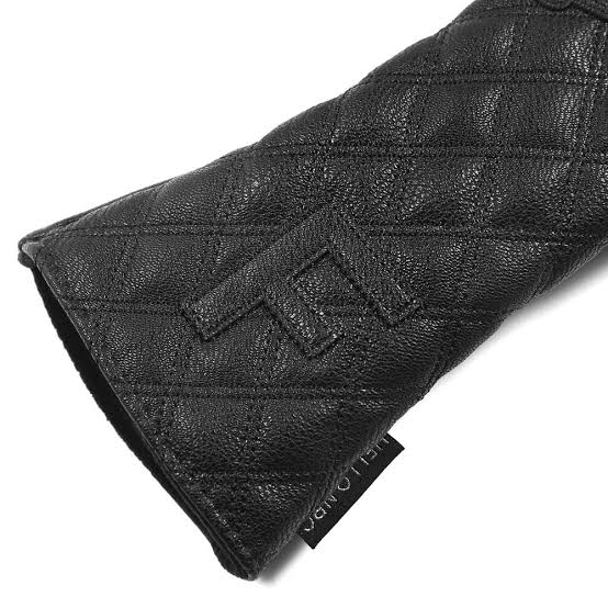 Golf Fairway 3 Wood 5 Wood Cover Quilted Black skull