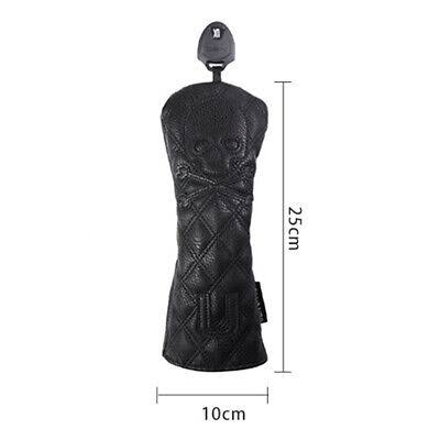 Golf Hybrid Cover Quilted Black skull