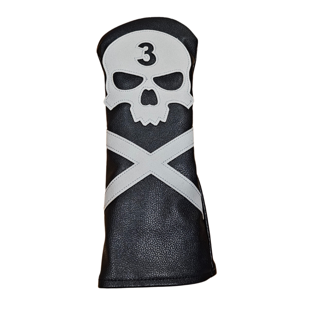 Golf 3 Wood HeadCover - Pirate Skulls