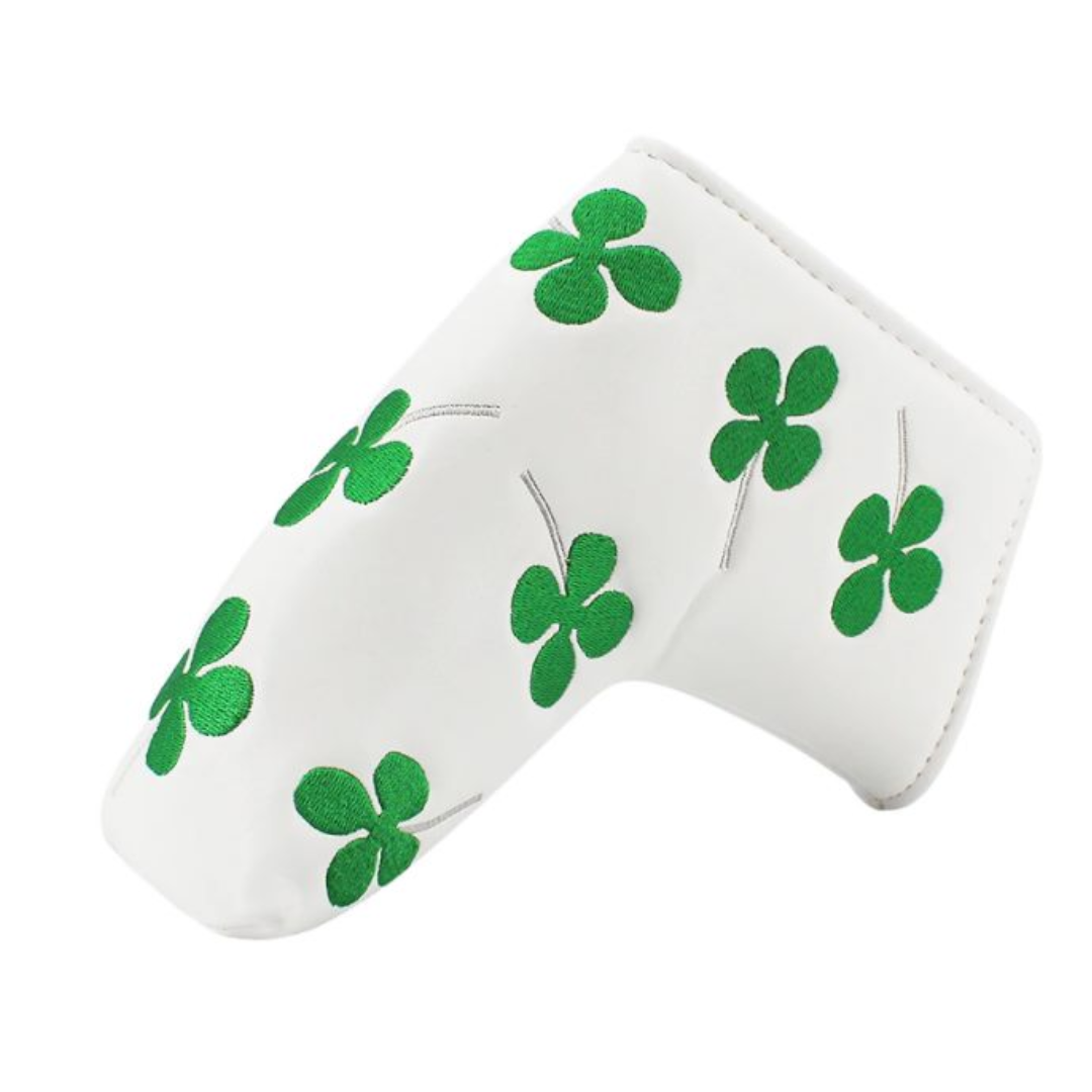 Golf Putter Cover Blade- Shamrock White