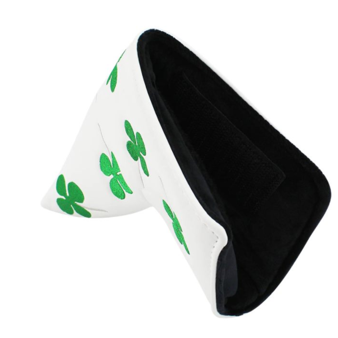Golf Putter Cover Blade- Shamrock White