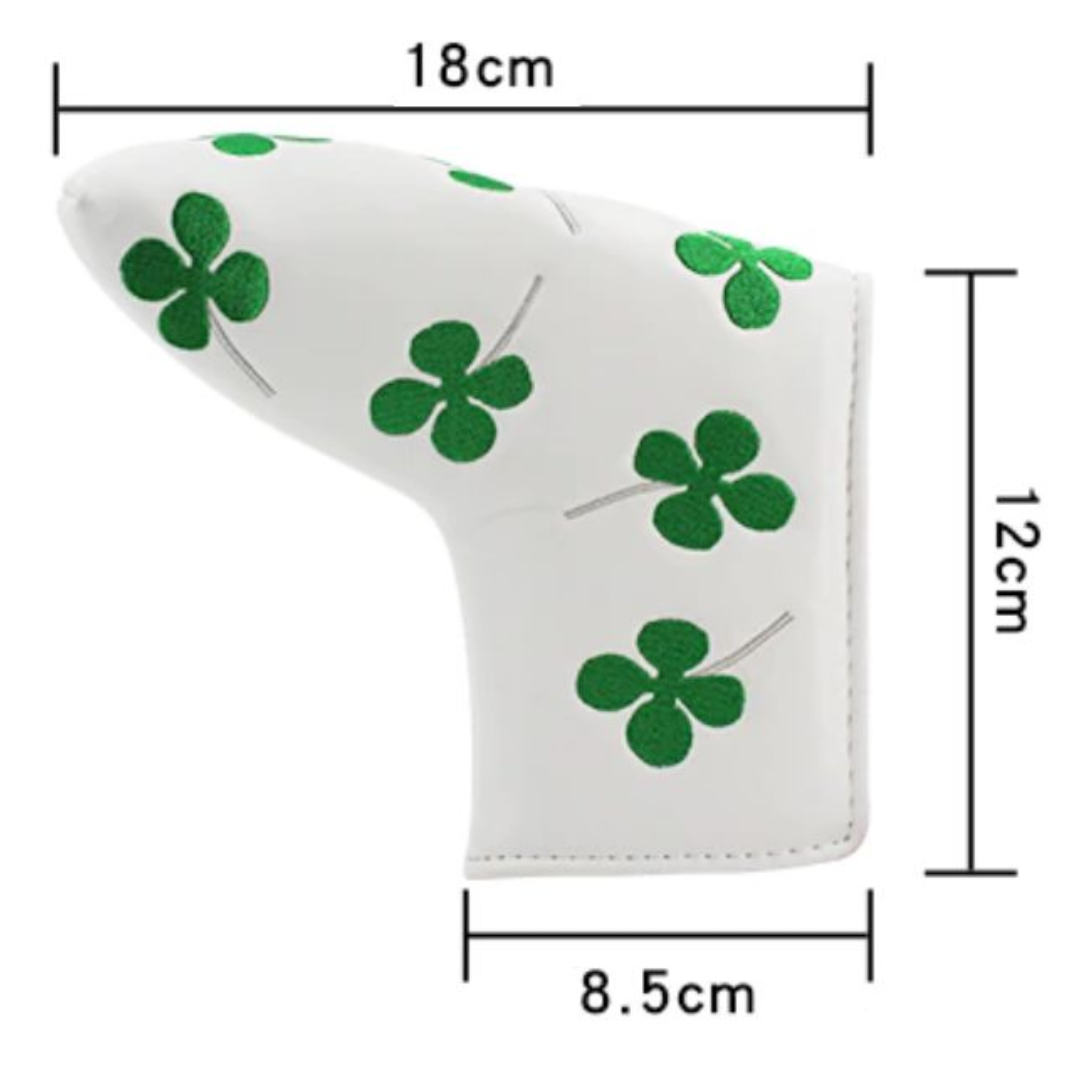Golf Putter Cover Blade- Shamrock White