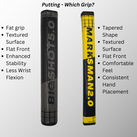 Enhance Your Putting Game with the ParShark BigShot Putter Grip: A Comparison with the ParShark MarksMan Pistol Grip