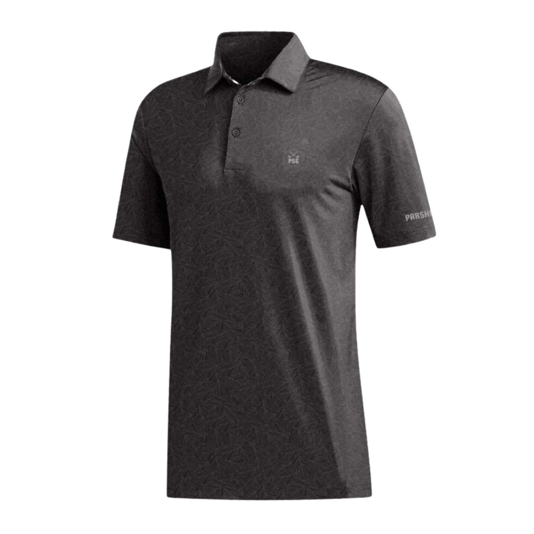 ParShark Fern Noir Golf Polo - Black / Grey