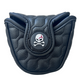Golf Putter Cover Mallet Putter - Studded Skull