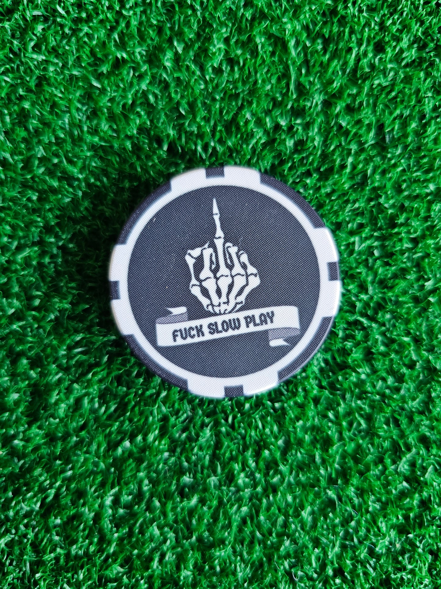 ParShark Golf Marker Poker Chip - F*** Slow Play