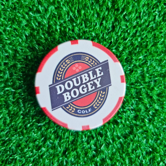 ParShark Golf Marker Poker Chip - Double Bogey