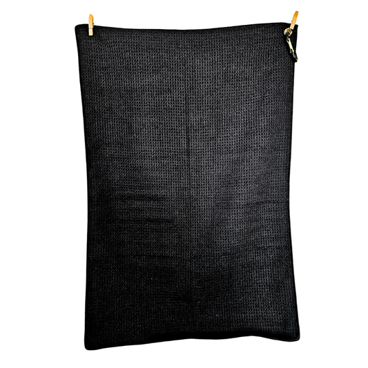 ParShark Standard Waffle Golf Towel - Black