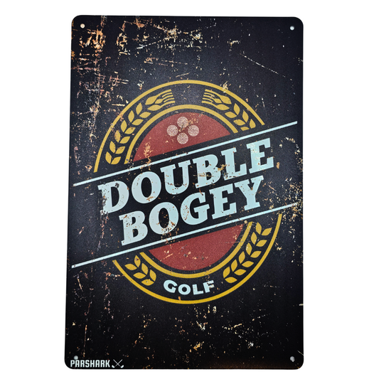 ParShark Double Bogey Vintage Metal Sign 30x20cm