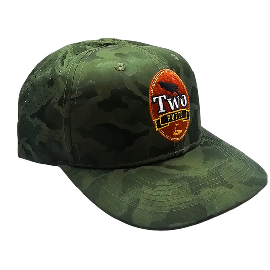 ParShark Two Putts Camo Snapback Golf Hat