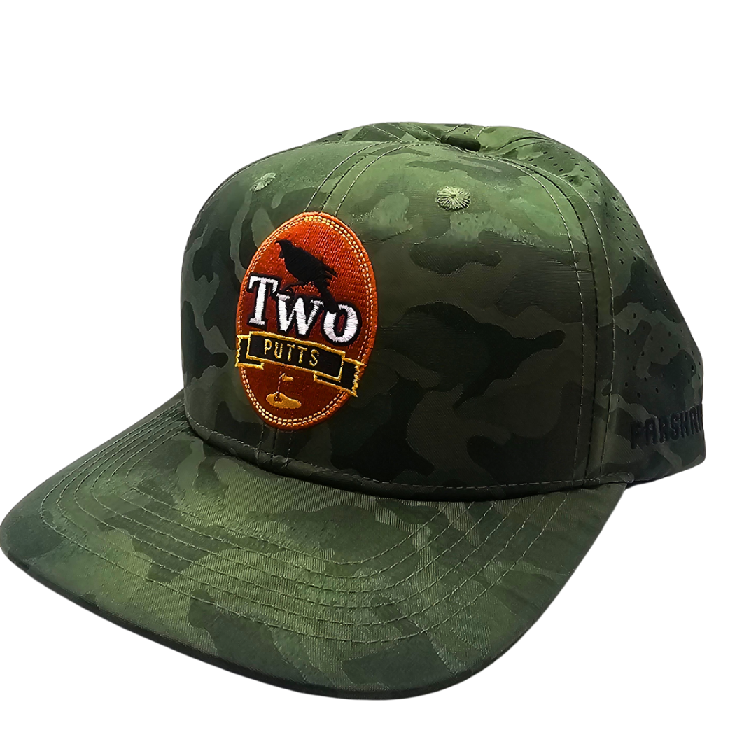 ParShark Two Putts Camo Snapback Golf Hat