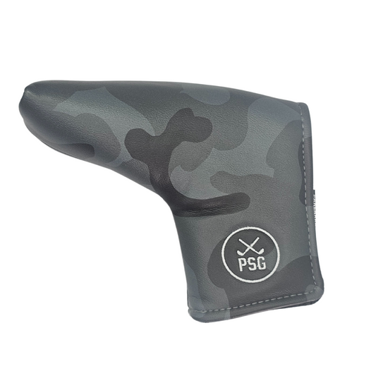 ParShark Recon Grey Camo Blade Putter Headcover - Magnetic Closure