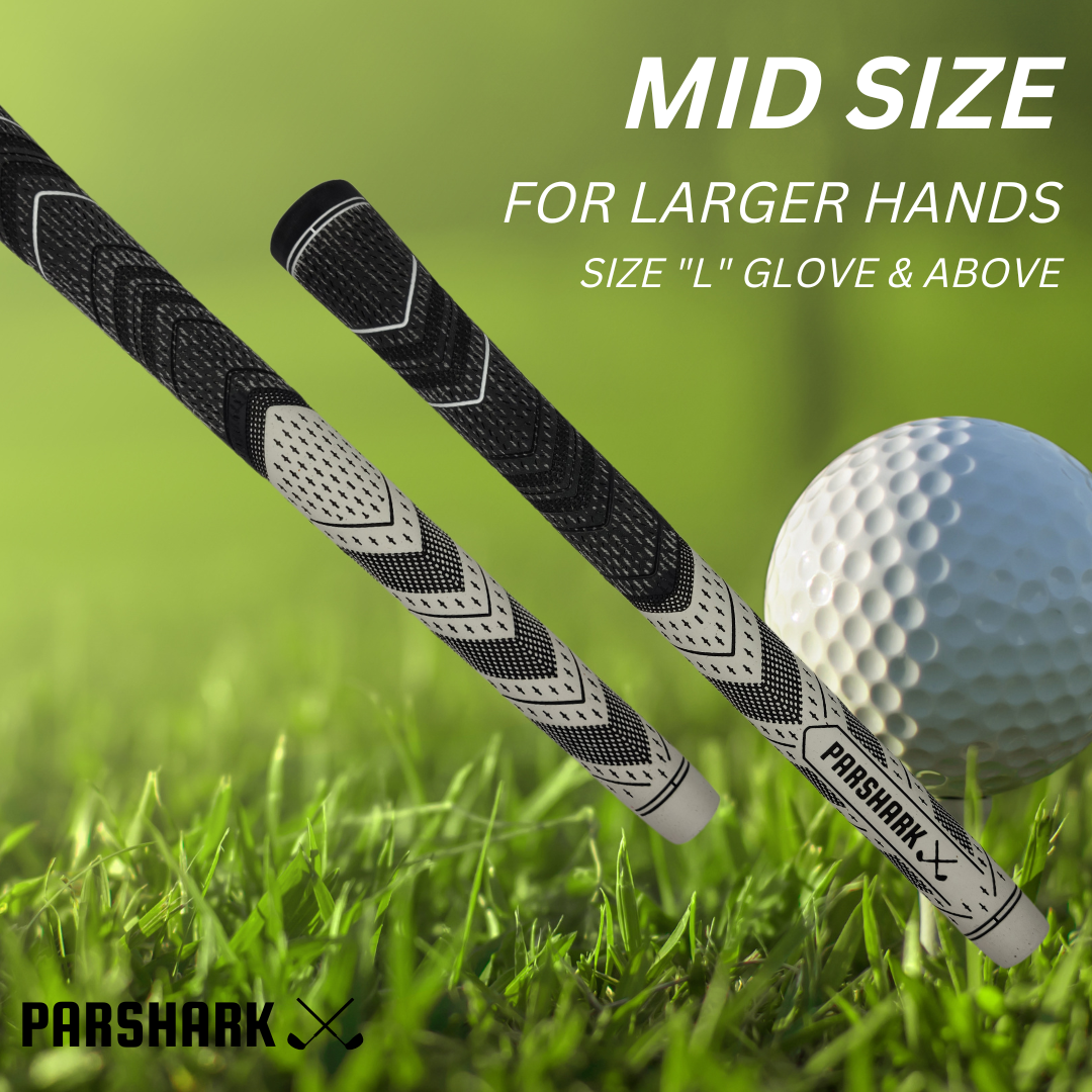 ParShark Golf Club Grip Mid Size Grip White