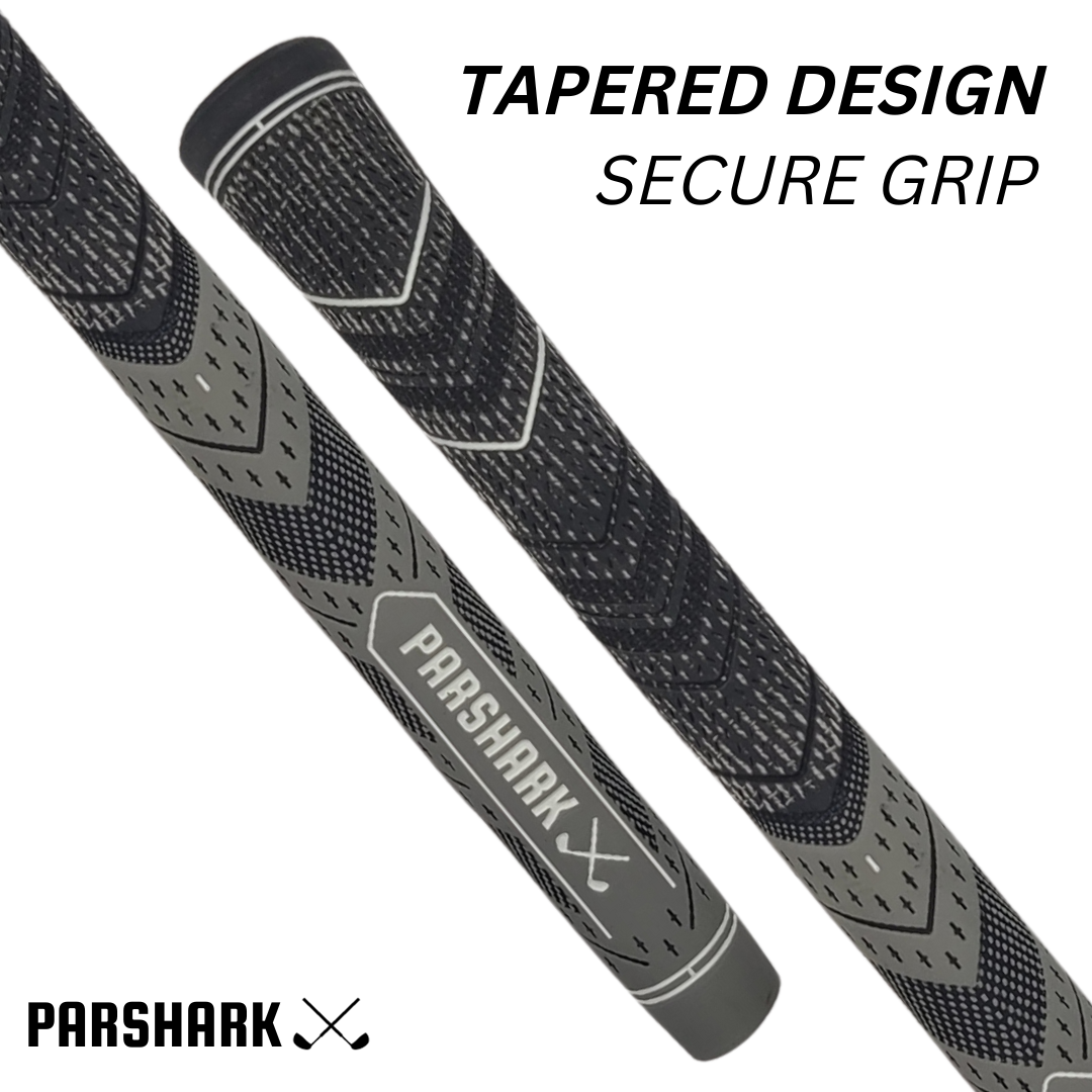 Golf Grips Mid Size 13 pieces Grey + Regrip Set - ParShark CTRL