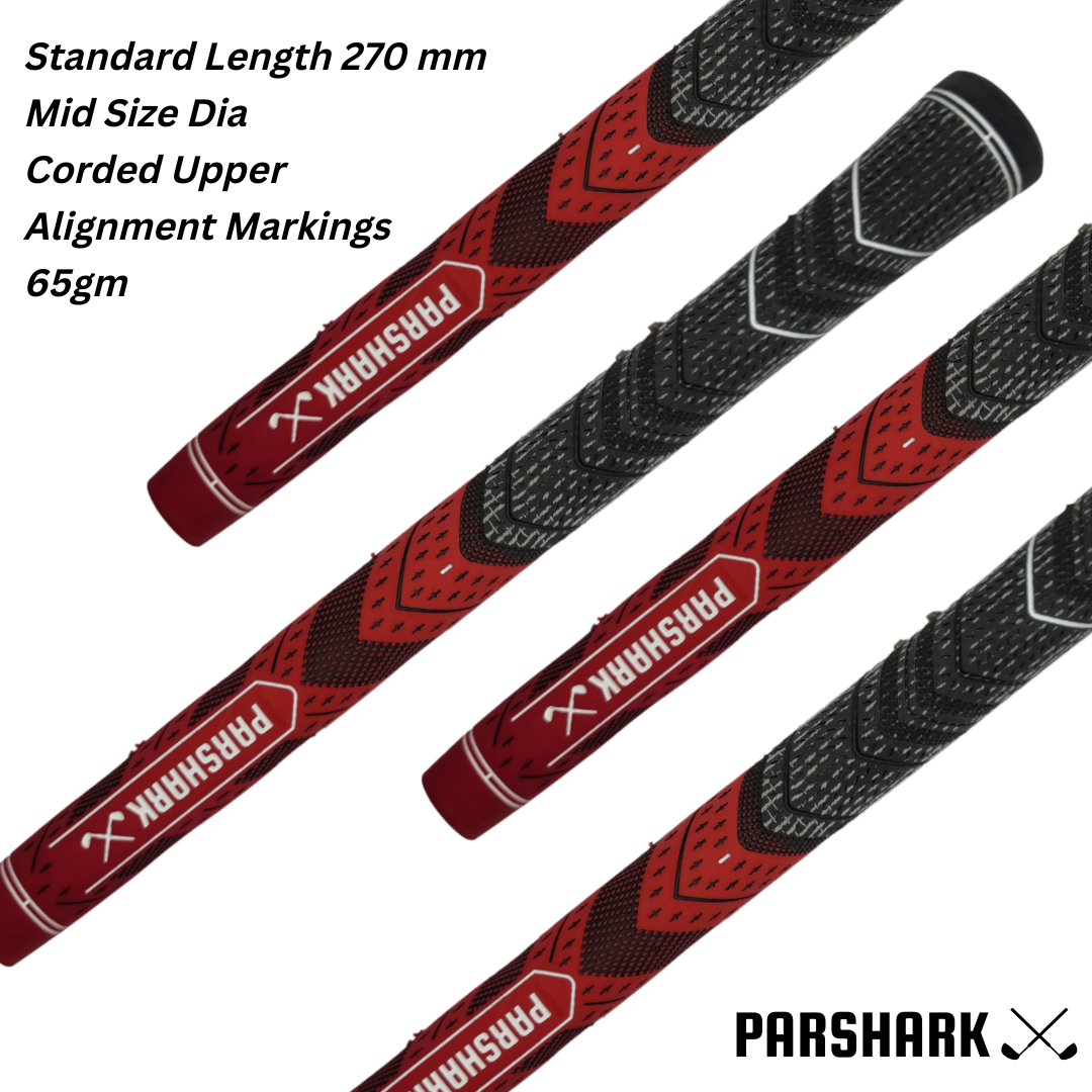 Golf Grips Mid Size 13 pieces Red + Regrip Set - ParShark CTRL