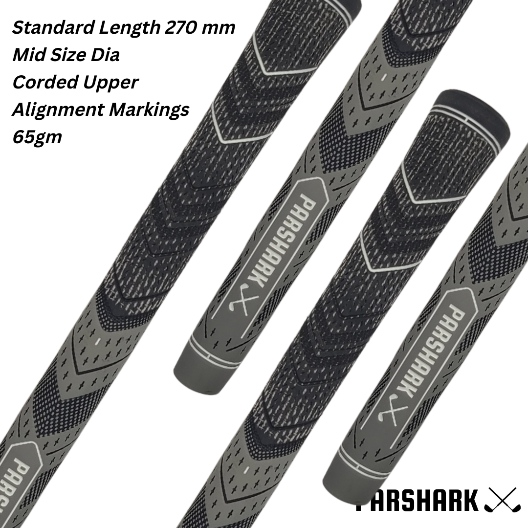 Golf Grips Mid Size 13 pieces Grey + Regrip Set - ParShark CTRL
