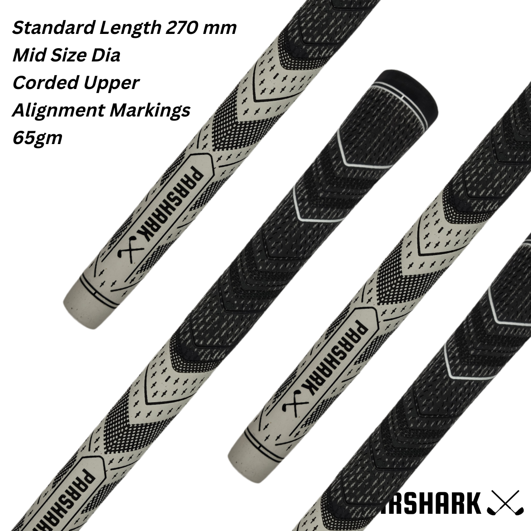 Golf Grips Mid Size 13 pieces White + Regrip Set - ParShark CTRL
