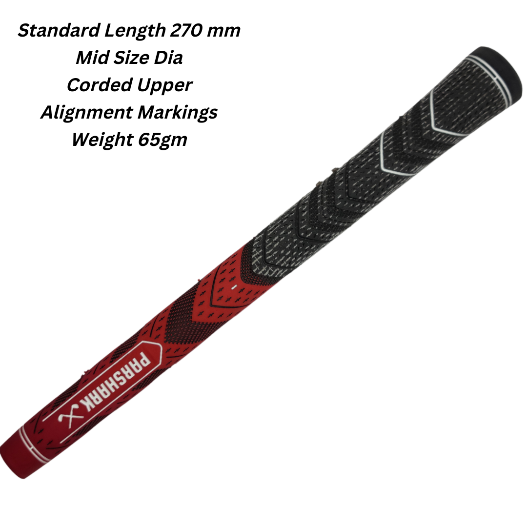 Golf Grips Mid Size 13 pieces Red + Regrip Set - ParShark CTRL