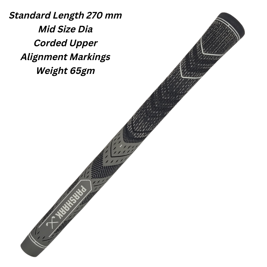 Golf Grips Mid Size 13 pieces Grey + Regrip Set - ParShark CTRL