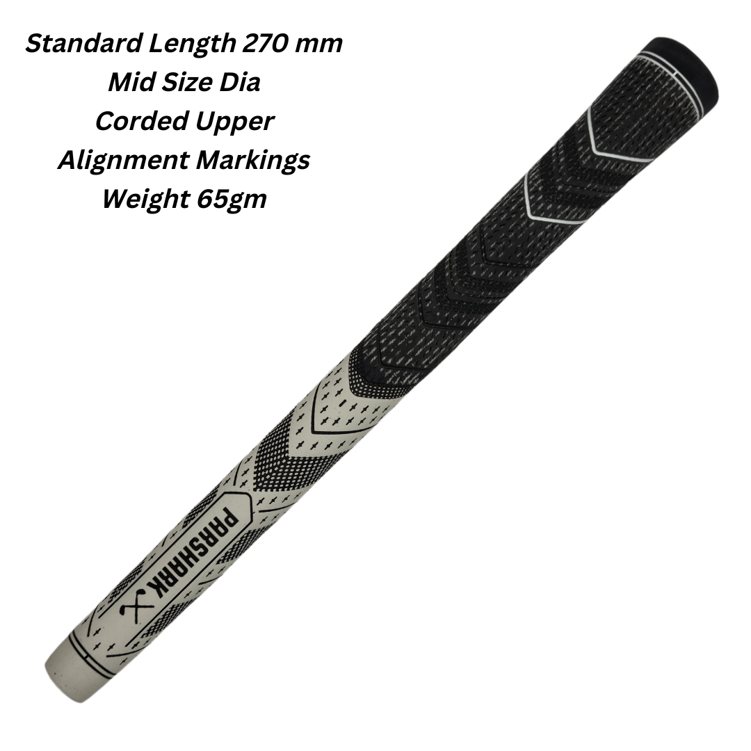 Golf Grips Mid Size 13 pieces White + Regrip Set - ParShark CTRL