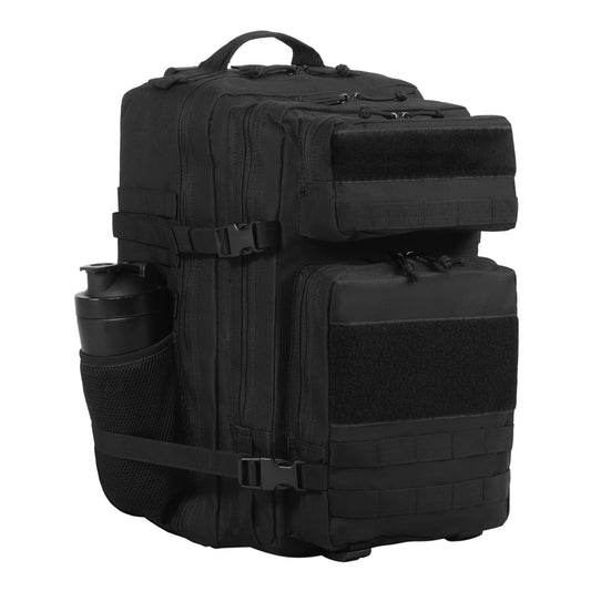 Recon 45L Fitness Backpack - Tactical Crossfit Backpack - Black