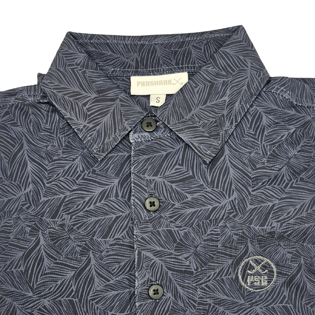 ParShark Fern Noir Golf Polo - Black / Grey