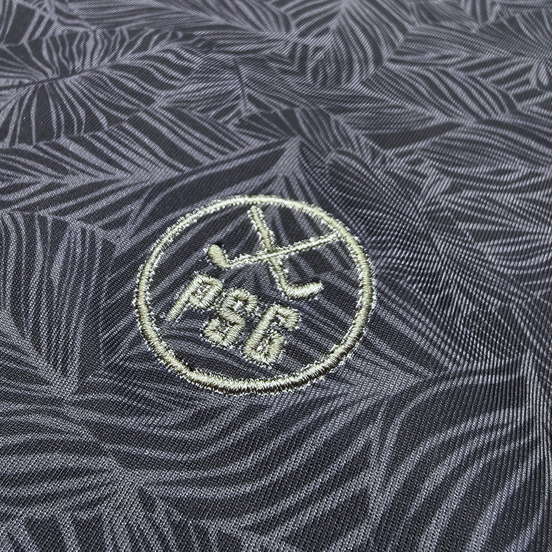ParShark Fern Noir Golf Polo - Black / Grey