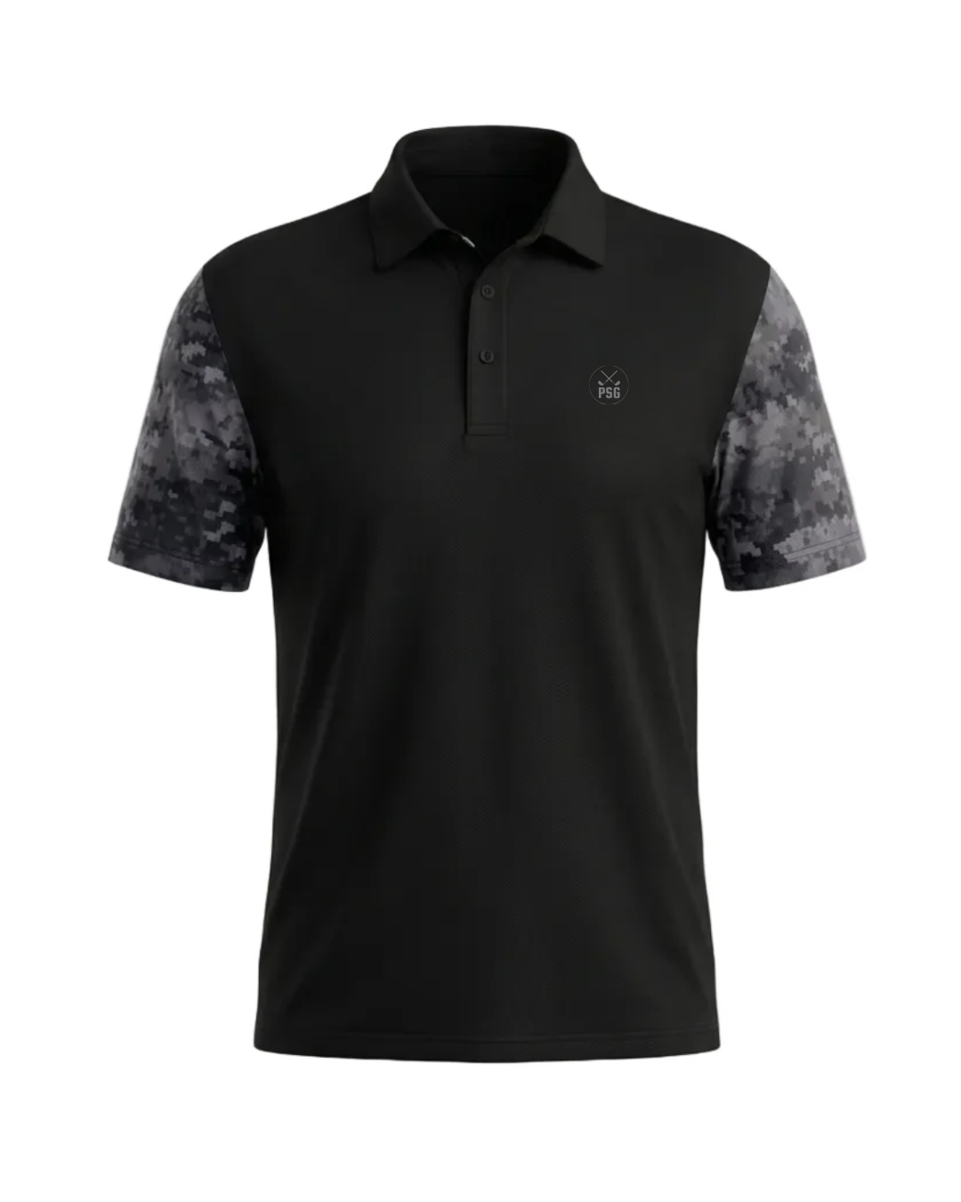 ParShark Black Ops Golf Polo - Black / Camo