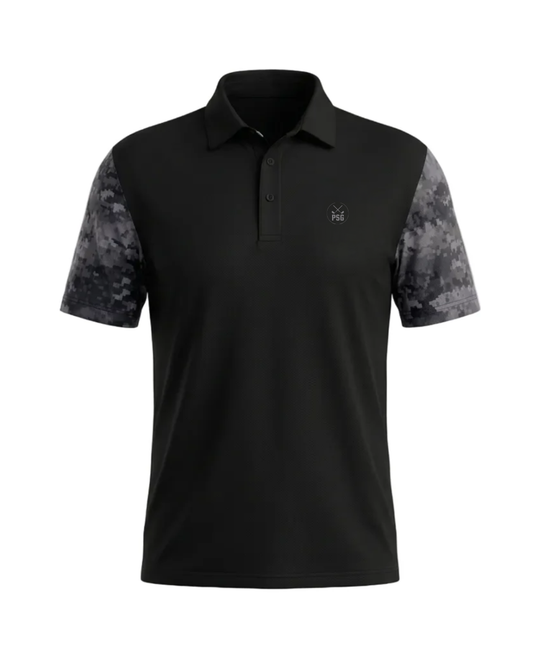 ParShark Black Ops Golf Polo - Black / Camo