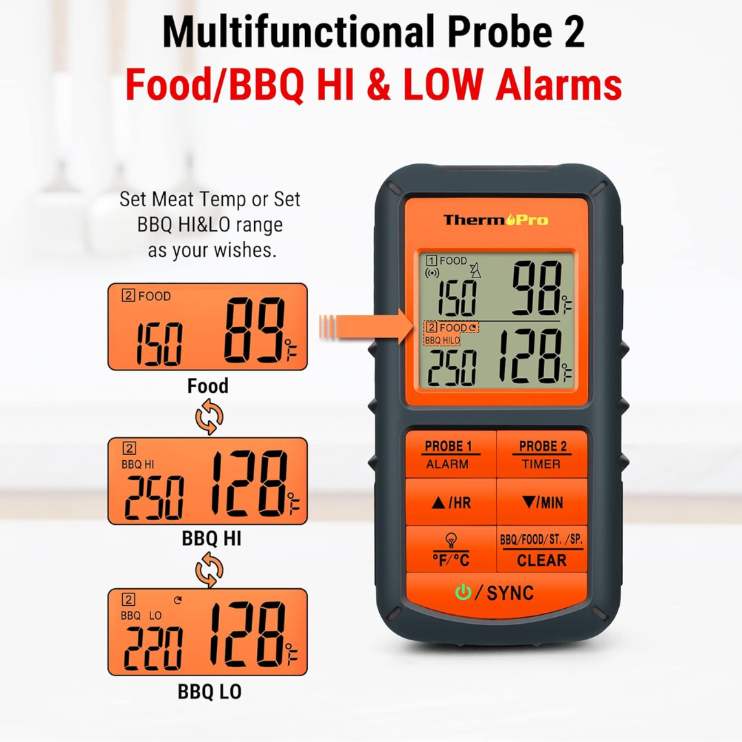 Top Seller ThermoPro TP08C 500 Feet Wireless Digital Cooking Food Thermometer