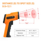 ThermoPro TP30 Digital Thermometer Gun Non Contact Laser Temperature Gun with Adjustable Emissivity & Max Measure