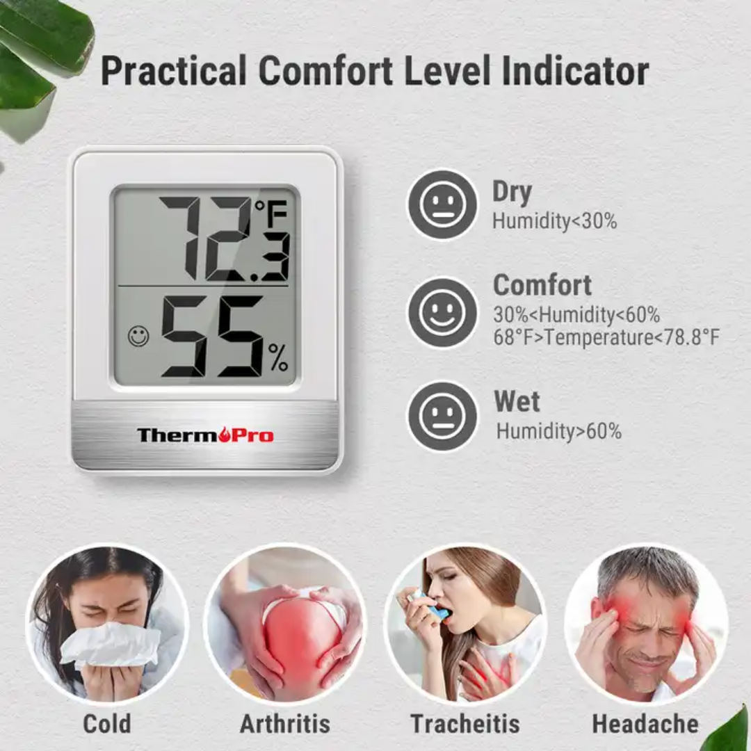 ThermoPro TP49 Accurate Room Digital Hygrometer Indoor Thermometer Temperature