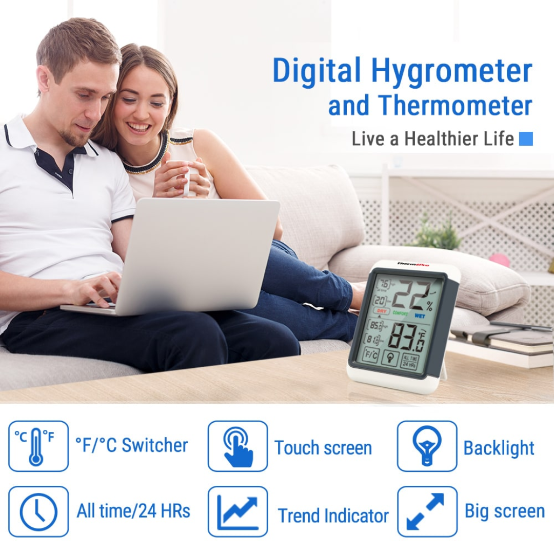 ThermoPro TP55 Digital Indoor Room Thermometer Hygrometer for Household