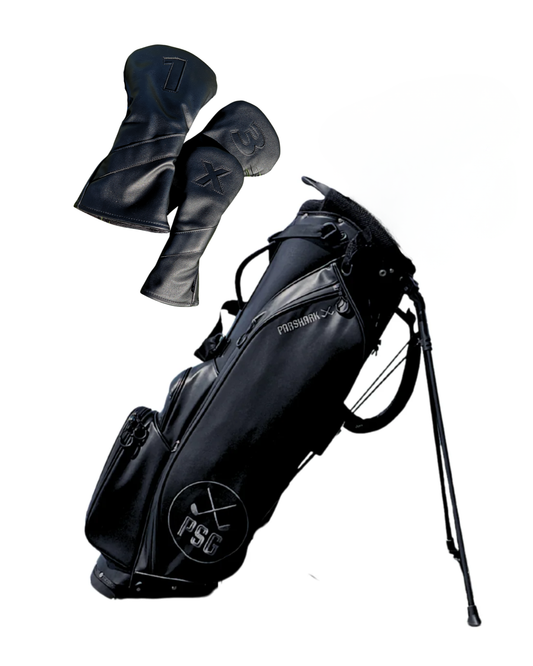 ParShark Stealth Carry Bag + Free Stealth Black Headcovers