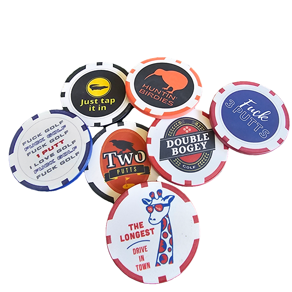 ParSharkGolf Marker Poker Chip - Fuck 3 Putts