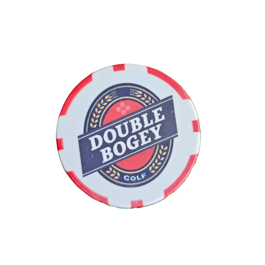 ParShark Golf Marker Poker Chip - Double Bogey