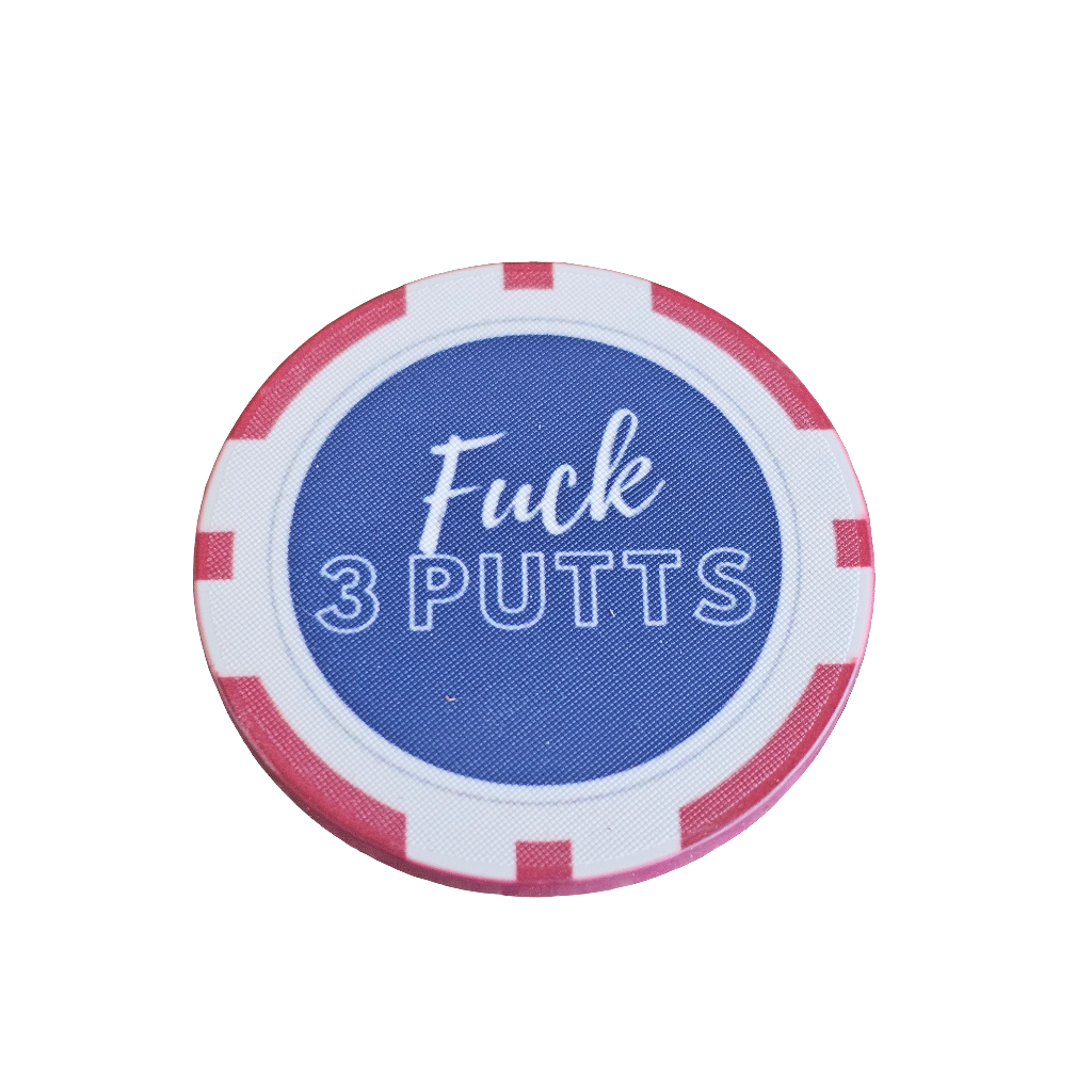 ParSharkGolf Marker Poker Chip - Fuck 3 Putts