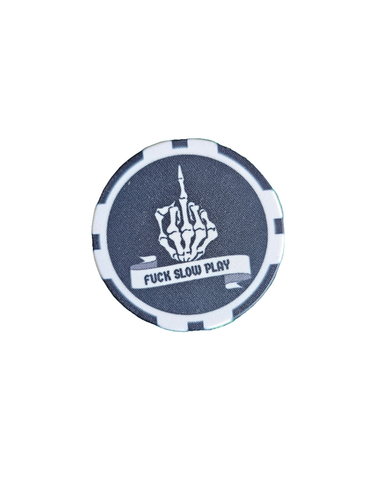 ParShark Golf Marker Poker Chip - F*** Slow Play