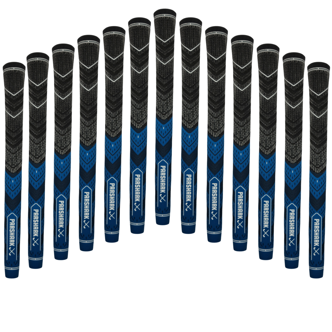 ParShark Mid Size Grip 13 pieces Blue + Regrip Set