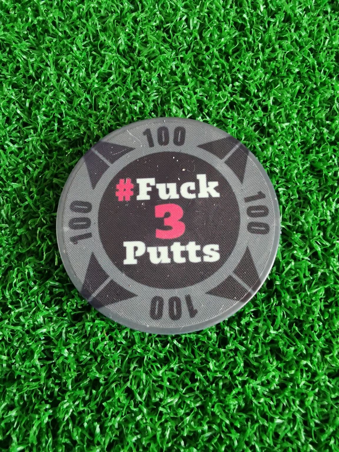 ParSharkGolf Marker Poker Chip - Fuck 3 Putts