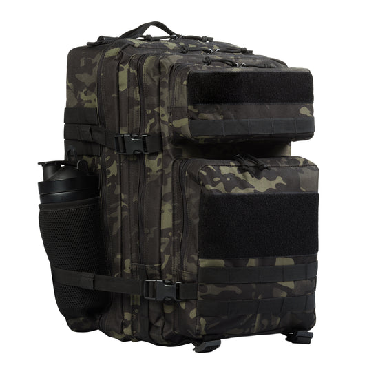 Recon 45L Fitness Backpack - Tactical Crossfit Backpack - Grey Camo