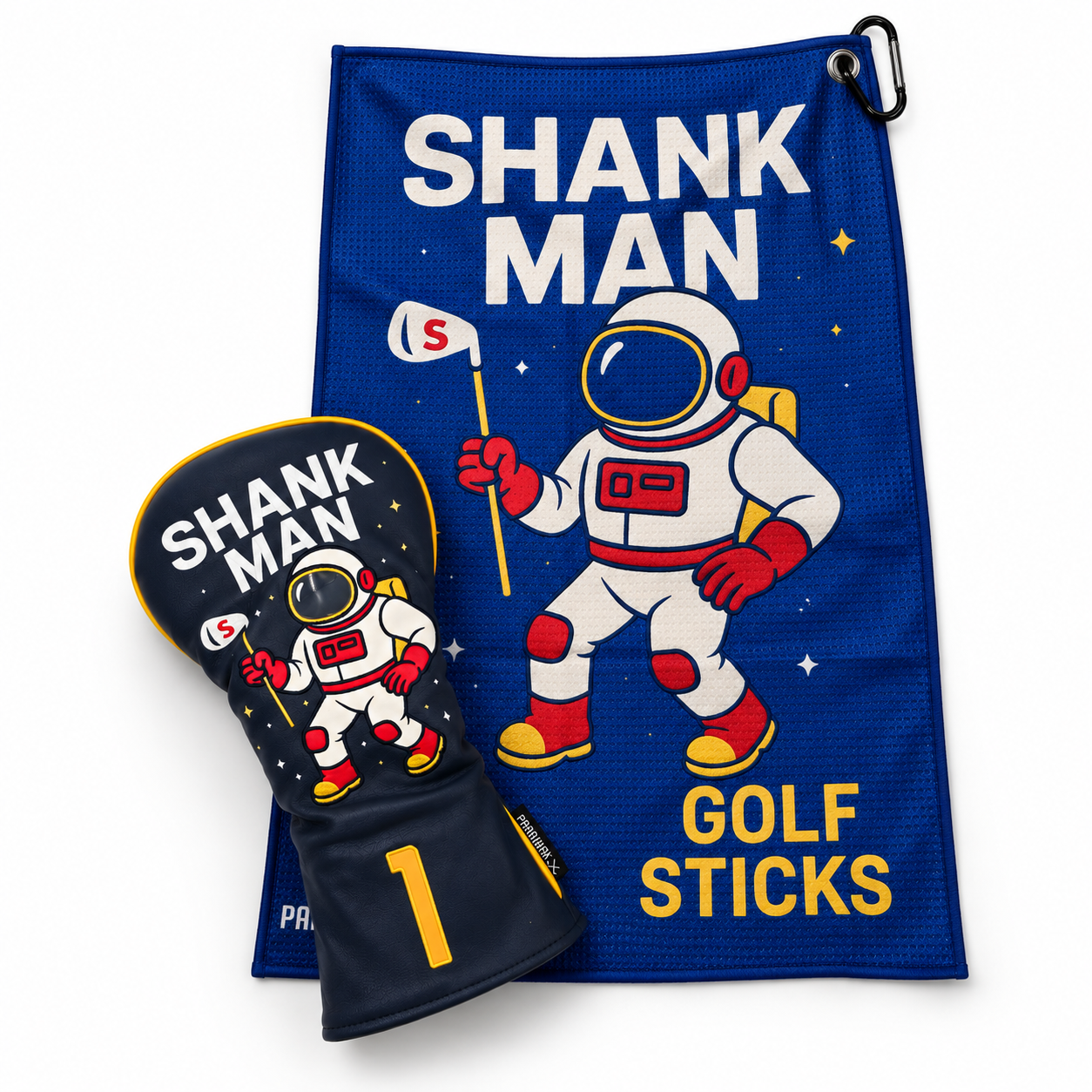 ParShark Shank Man Driver Head Cover & Golf towel